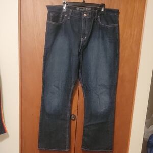 Route 66 Men's Dark Blue Bootcut Jeans